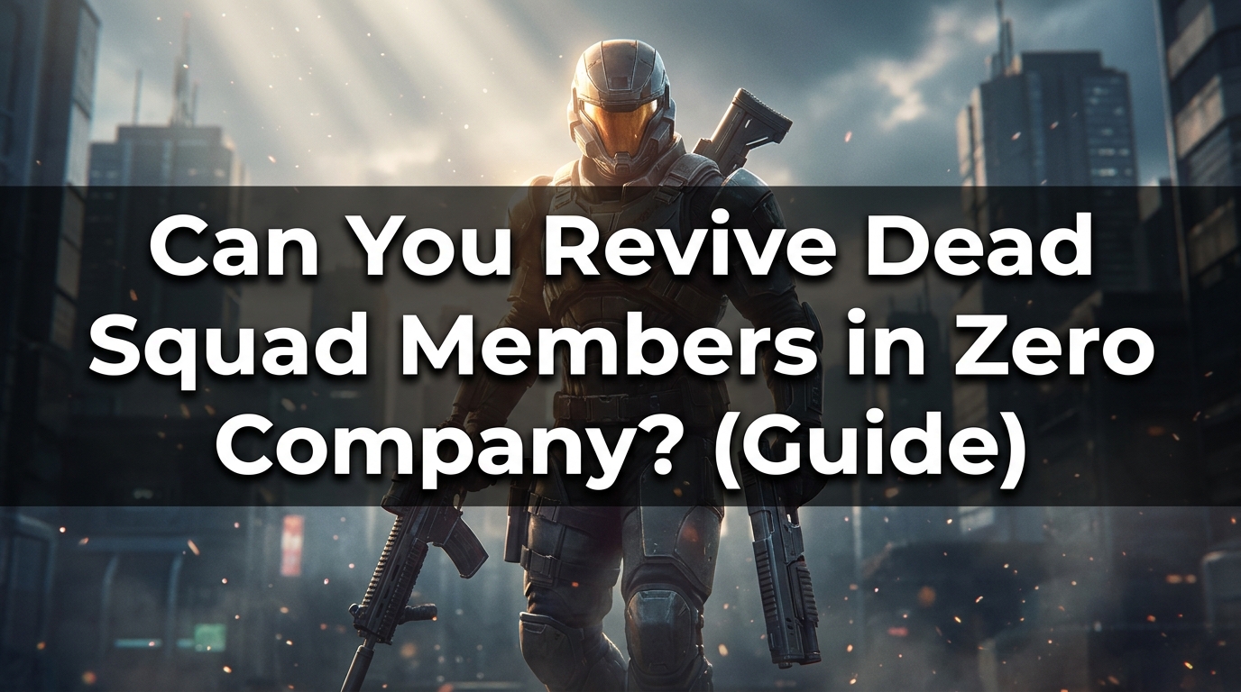 Can You Revive Dead Squad Members in Zero Company? The Ultimate Tactical Guide