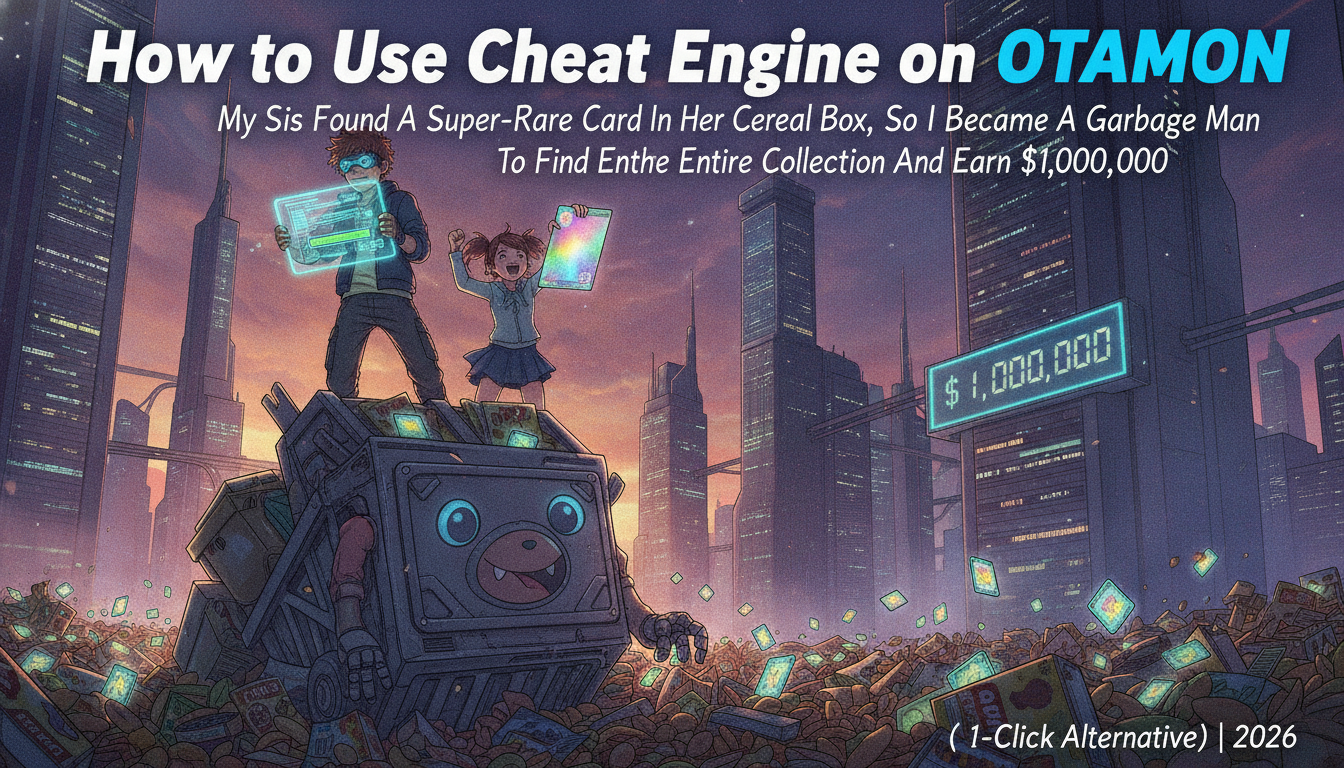 How to Use Cheat Engine on KOTAMON: My Sis Found A Super-Rare Card In Her Cereal Box, So I Became A Garbage Man To Find The Entire Collection And Earn $1,000,000 (+ 1-Click Alternative) | 2026