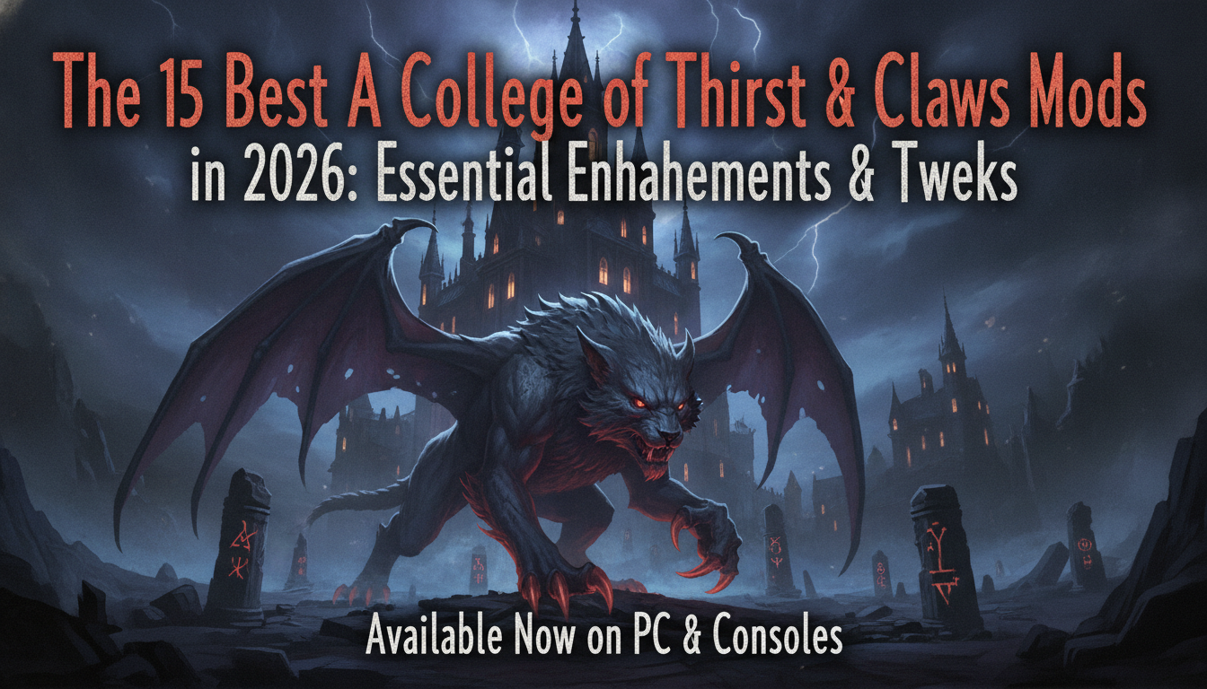 The 15 Best A College of Thirst & Claws Mods in 2026: Essential Enhancements & Tweaks