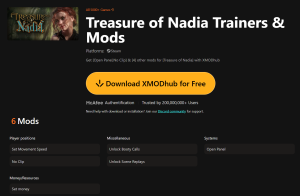 Treasure of Nadia Trainers & Mods