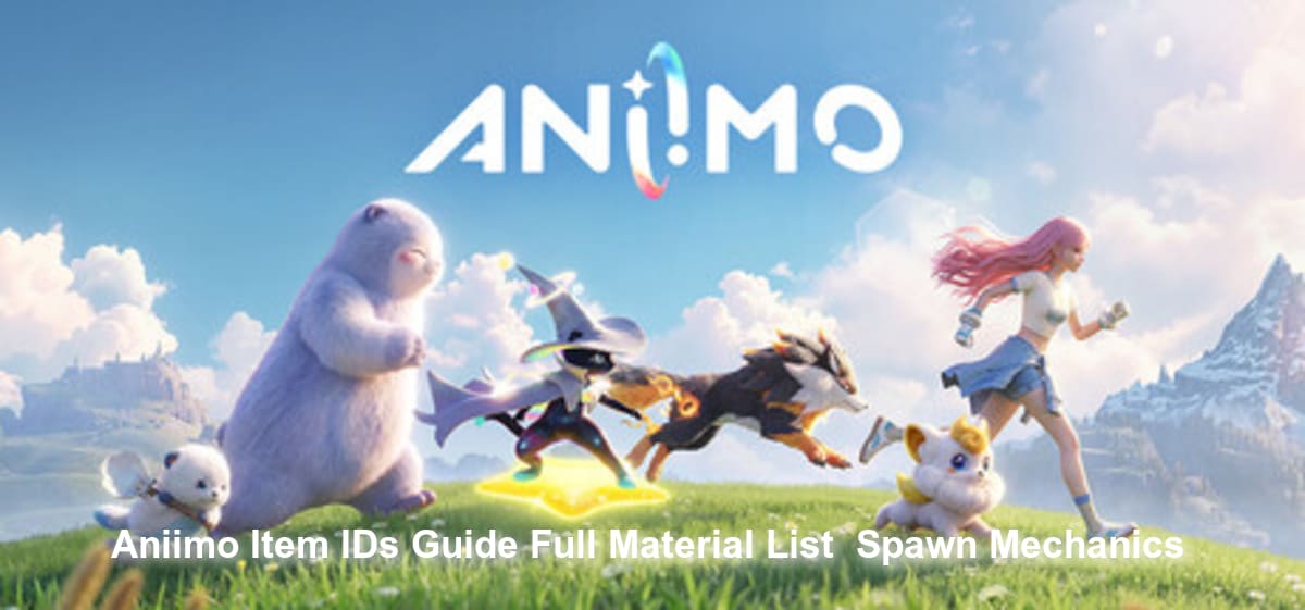 Aniimo Item IDs Guide: Full Material List & Spawn Mechanics