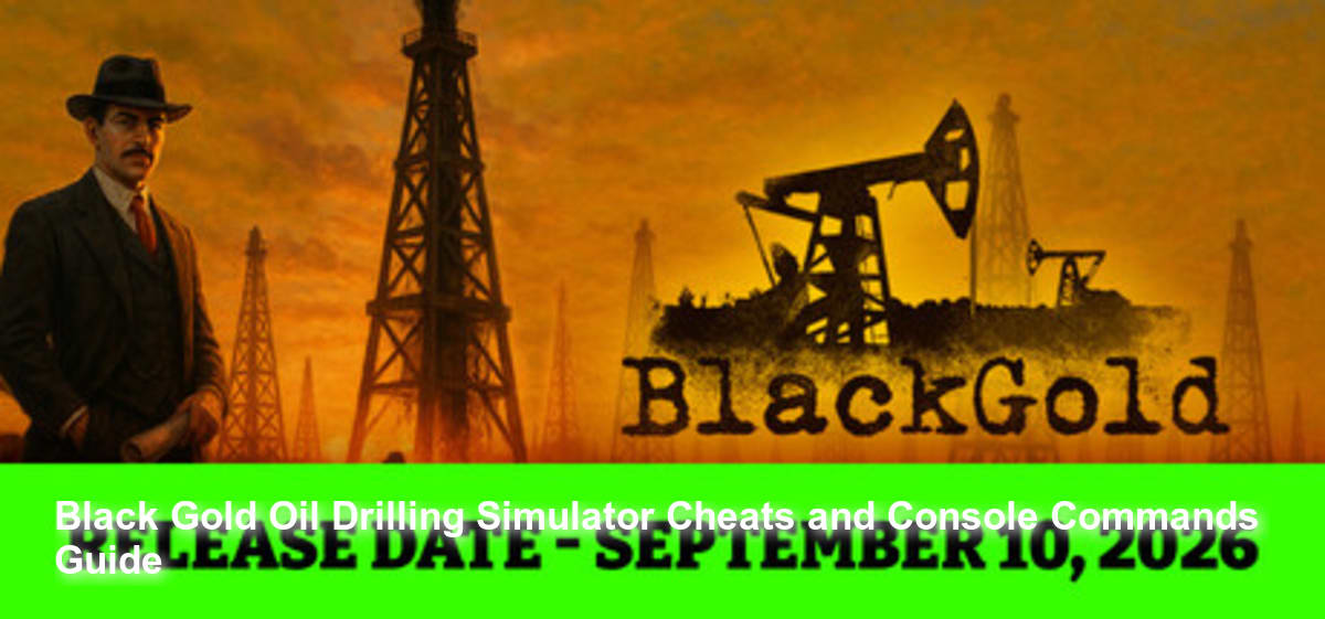 Black Gold: Oil Drilling Simulator Cheats and Console Commands Guide