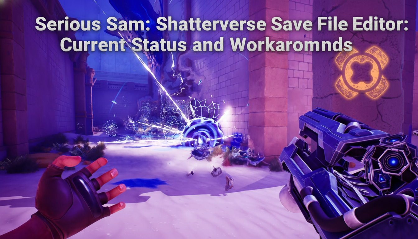 Serious Sam: Shatterverse Save File Editor: Current Status and Workarounds