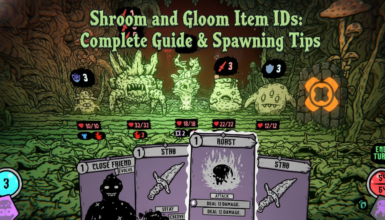 Shroom and Gloom Item IDs: Complete Guide & Spawning Tips