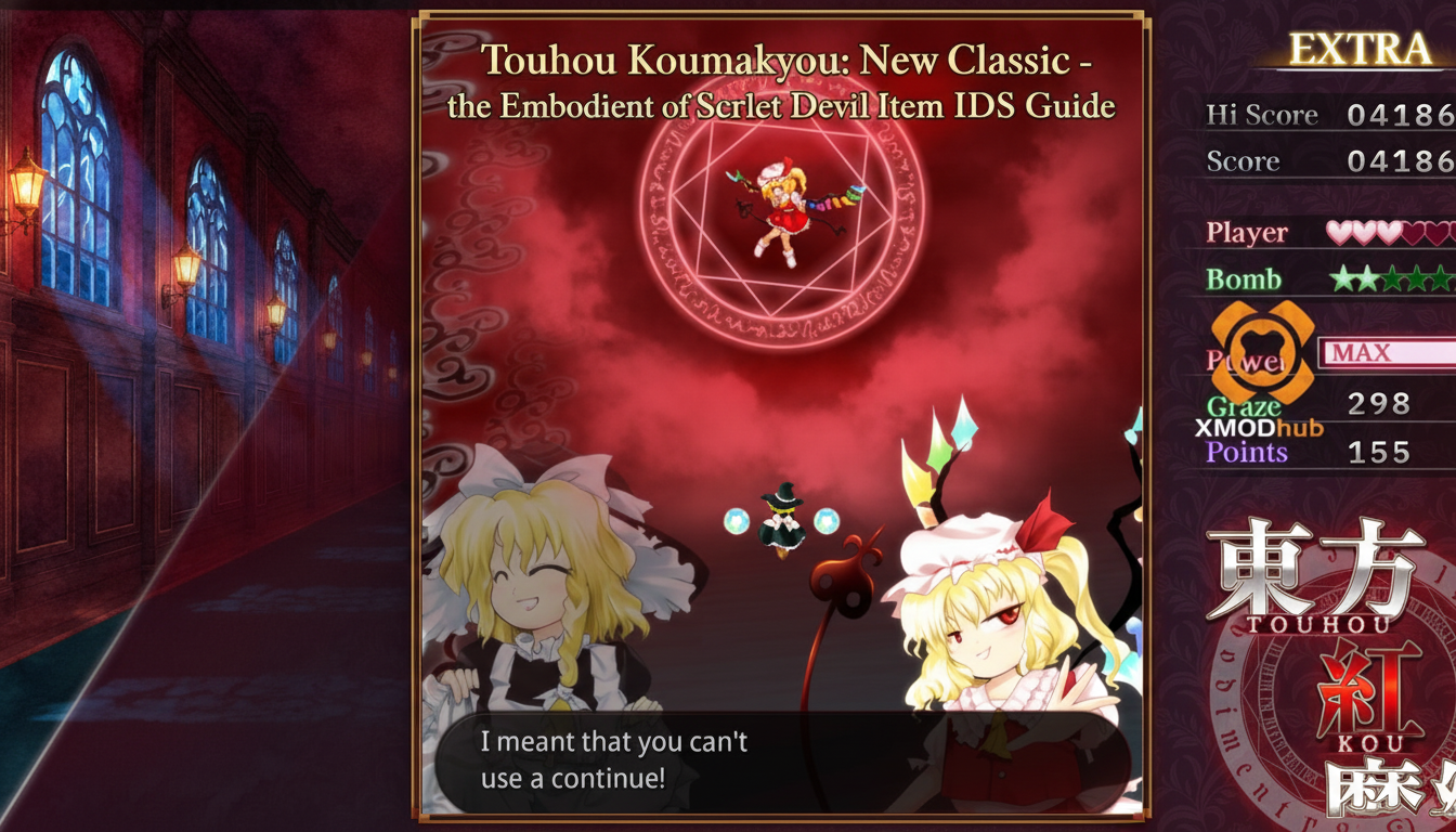 Touhou Koumakyou: New Classic – the Embodiment of Scarlet Devil Item IDs Guide